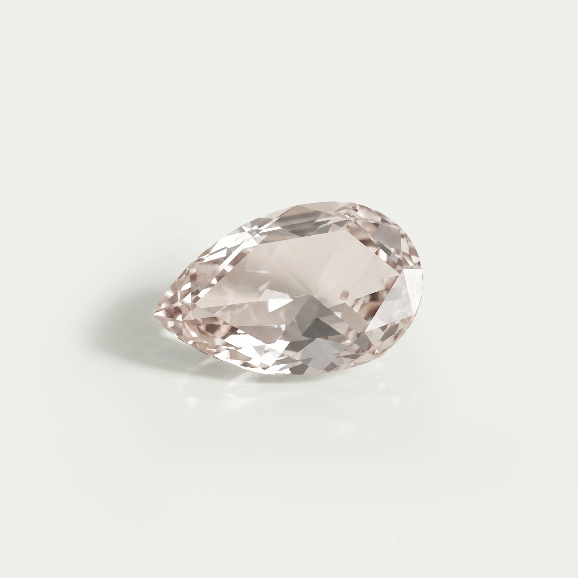 Pear Rose Cut Lab Made Diamond