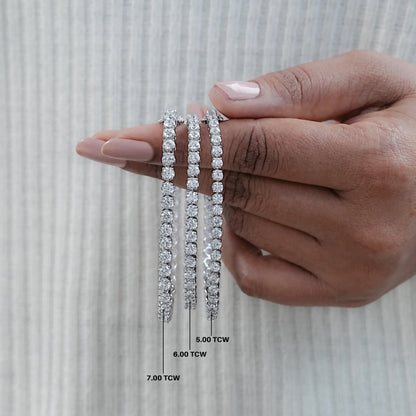 Round Diamond Tennis Bracelet in 5.00 | 6.00 | 7.00 TCW
