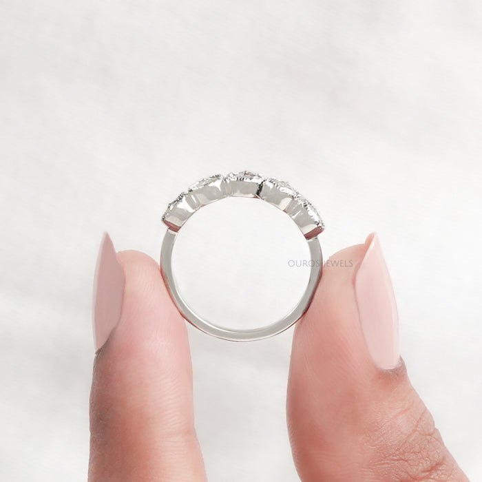 Antique Five Stone Rose Cut Bezel Diamond Ring