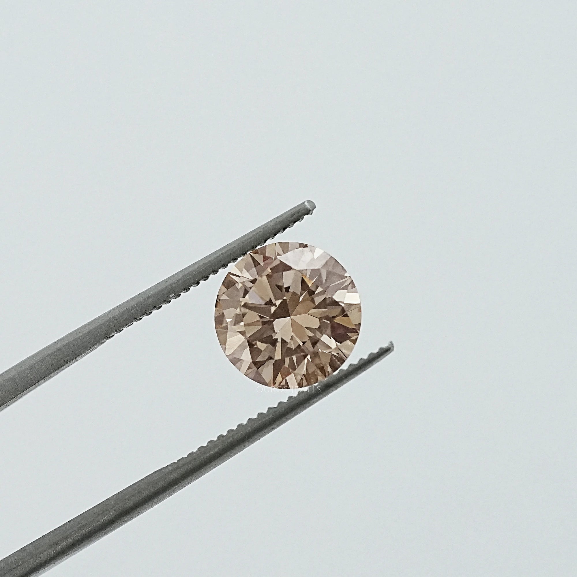 Round Cut Brown Lab Grown Diamond Loose