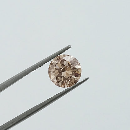 Round Cut Brown Lab Grown Diamond Loose