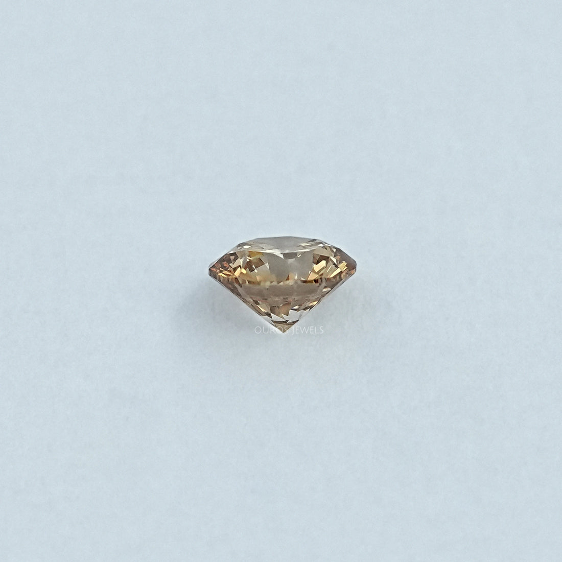 Round Cut Lab Diamond Champagne Loose Loose