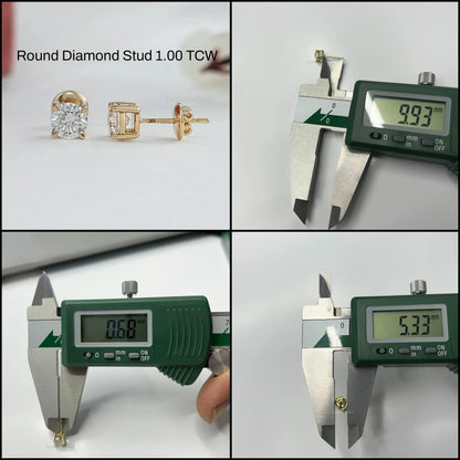 Round Brilliant Diamond Stud Earrings Earring