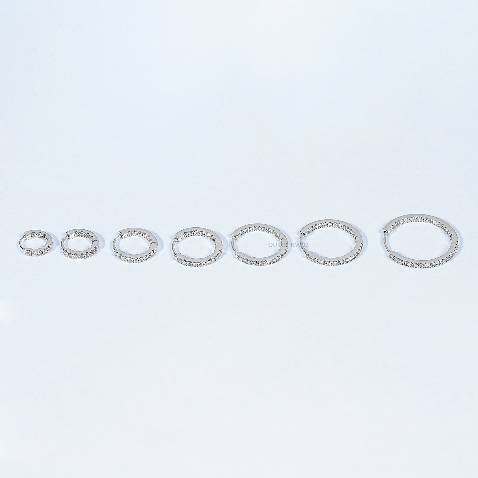 Lab Grown Round Diamond Hoop Earrings Earring