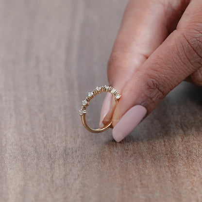 Seven Stone Round Lab Diamond Engagement Ring Rings