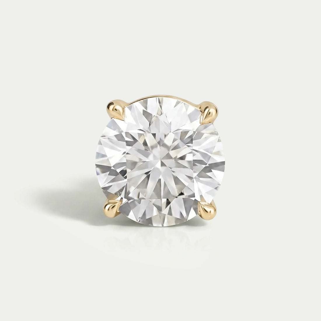 Round Cut Solitaire Stud Earrings For Men Earring