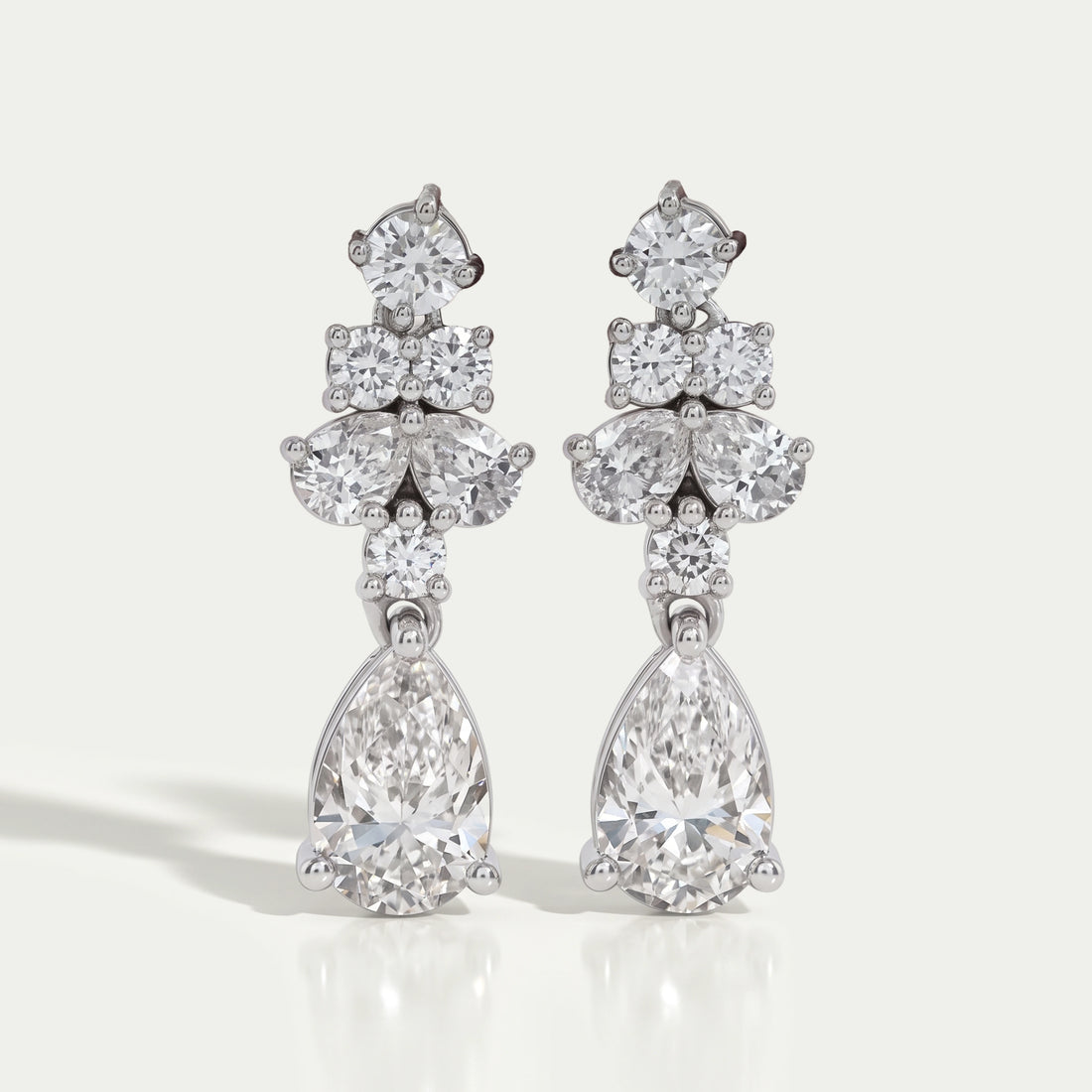 Pear Lab Grown Diamond Drop Earrings Earrings