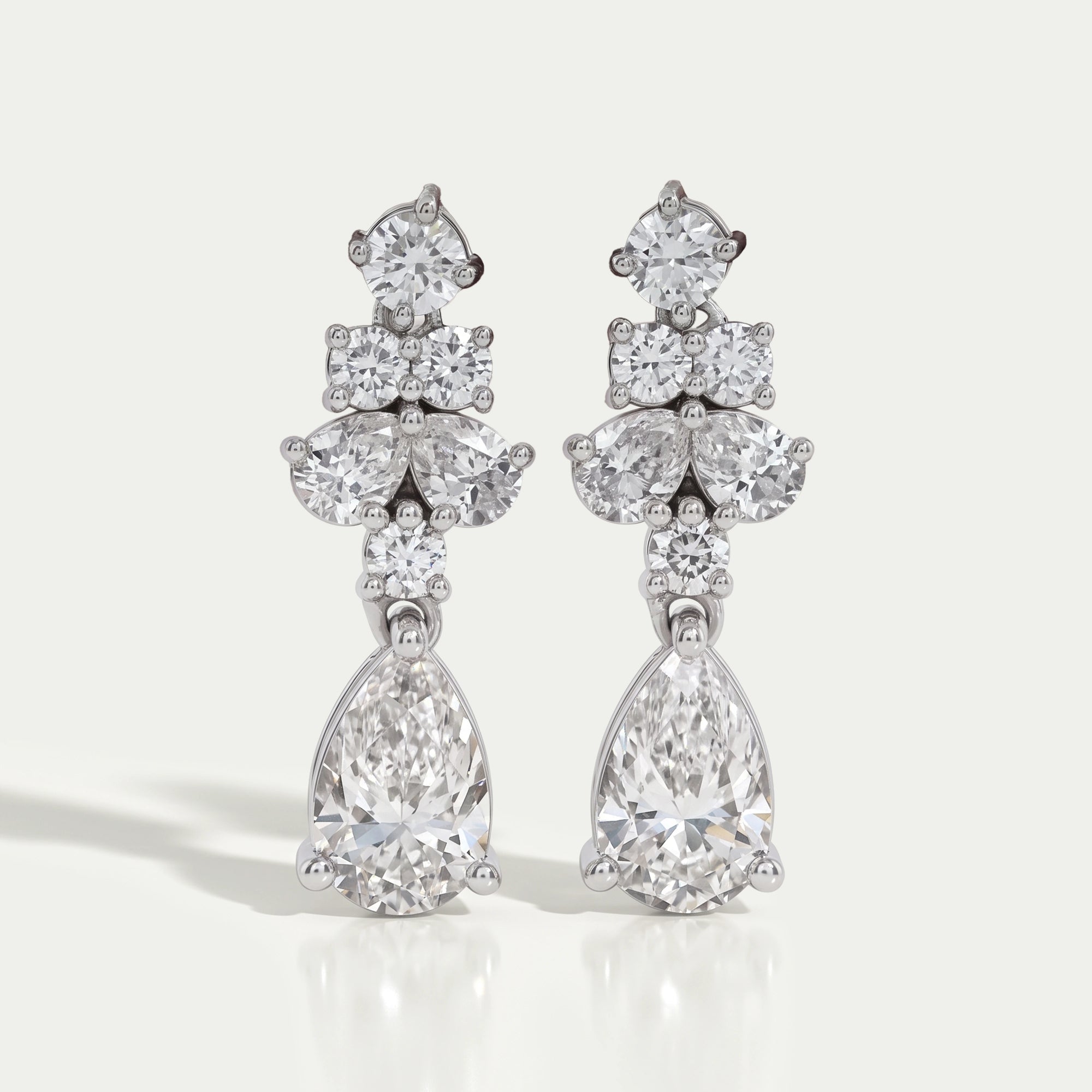 Pear Lab Grown Diamond Drop Earrings Earrings