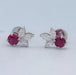 Ruby Round And Marquise Lab Diamond Stud Earrings Earrings