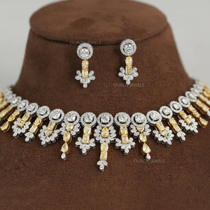 multi shape diamond necklace 