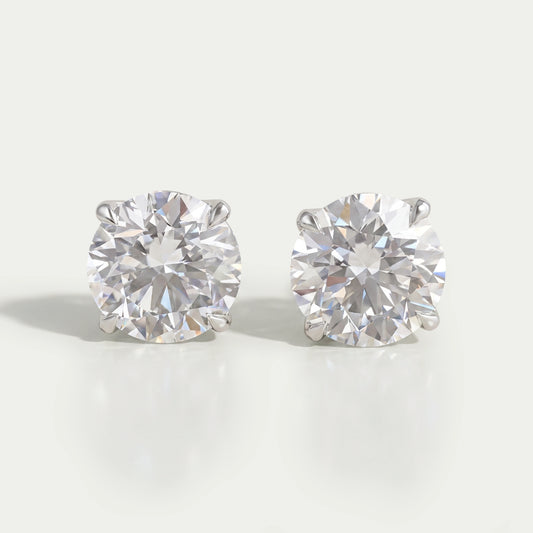 Round Cut Lab Diamond Stud Molly Sims - 96th Annual Academy Awards 