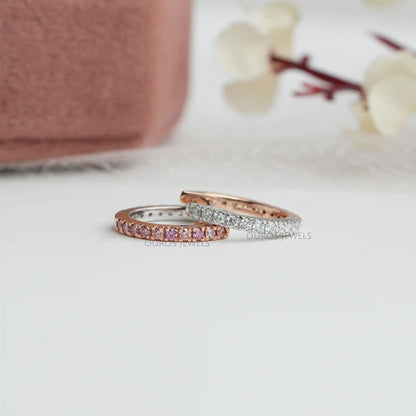 Fancy Color Round Cut Lab Diamond Hoop Earrings Earring