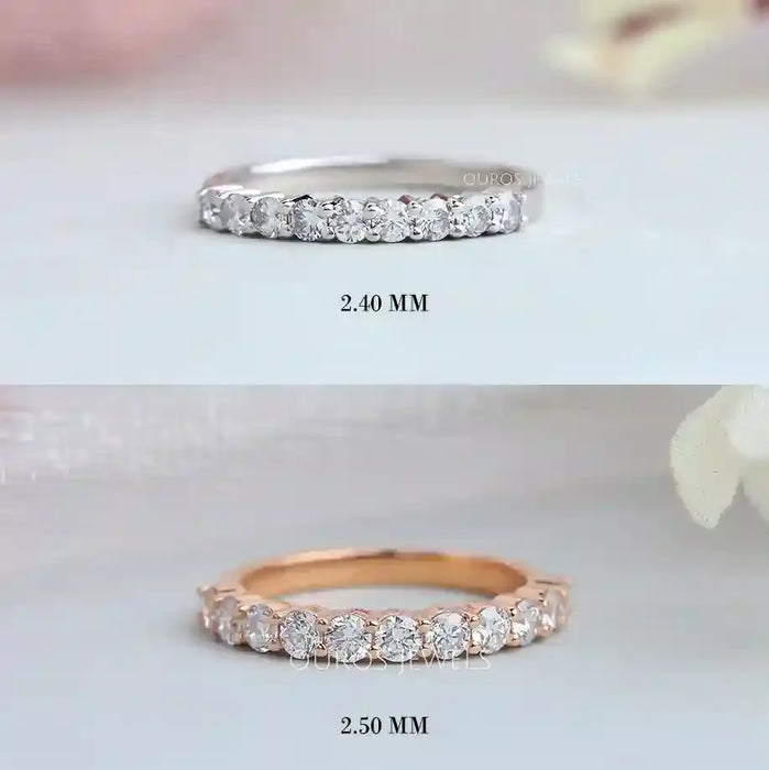 Half-Eternity Round Cut Diamond Ring