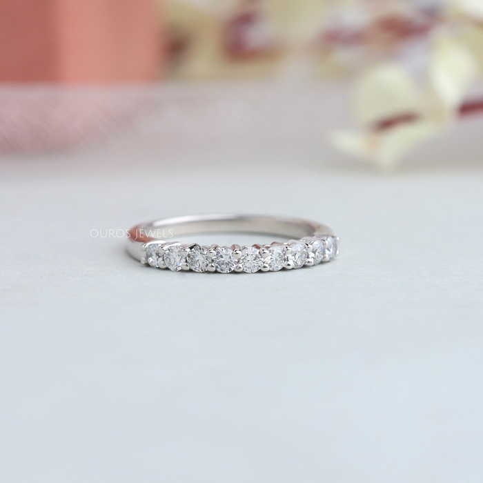 Half-Eternity Round Cut Diamond Ring