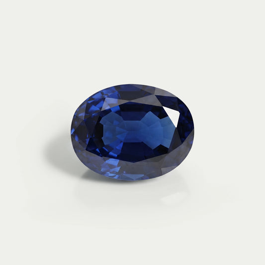 Oval Cut Lab Sapphire Gemstone