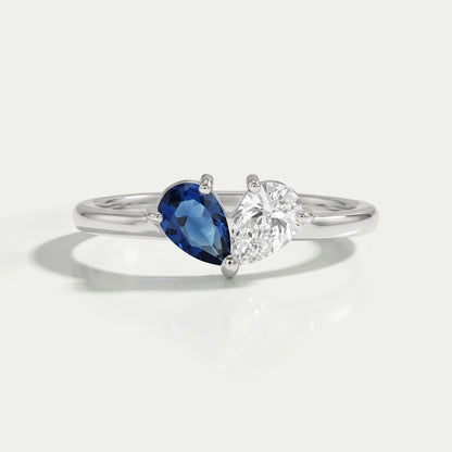 Pear Gemstone Toi Moi Engagement Ring Ring
