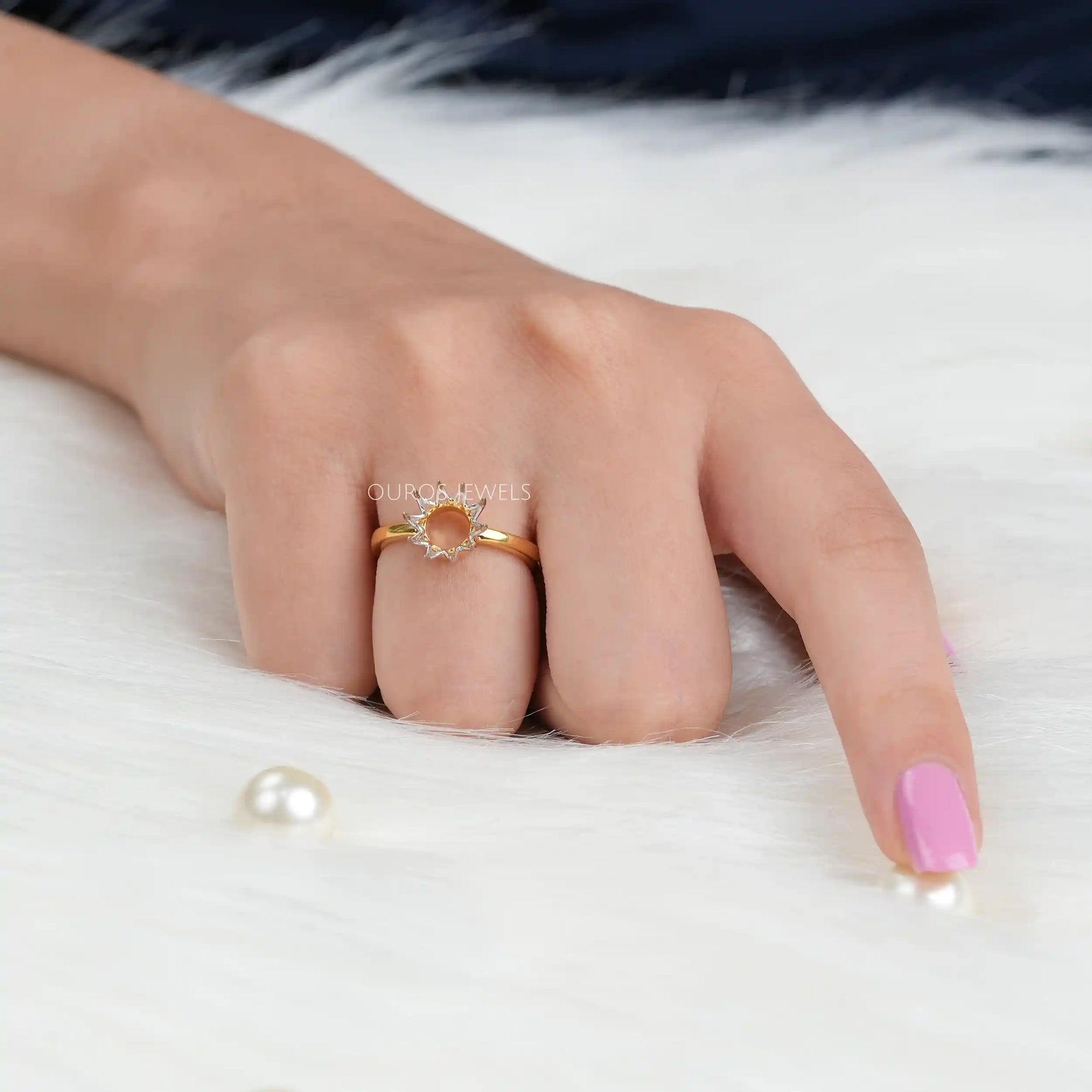 Semi Mount Solitaire Setting Ring