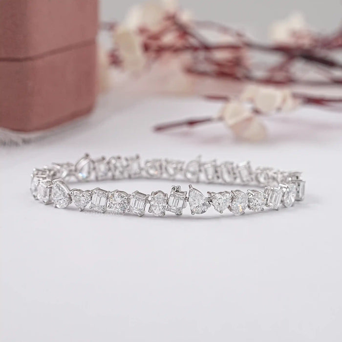 Brilliant Multi Shape Lab Diamond Bracelet