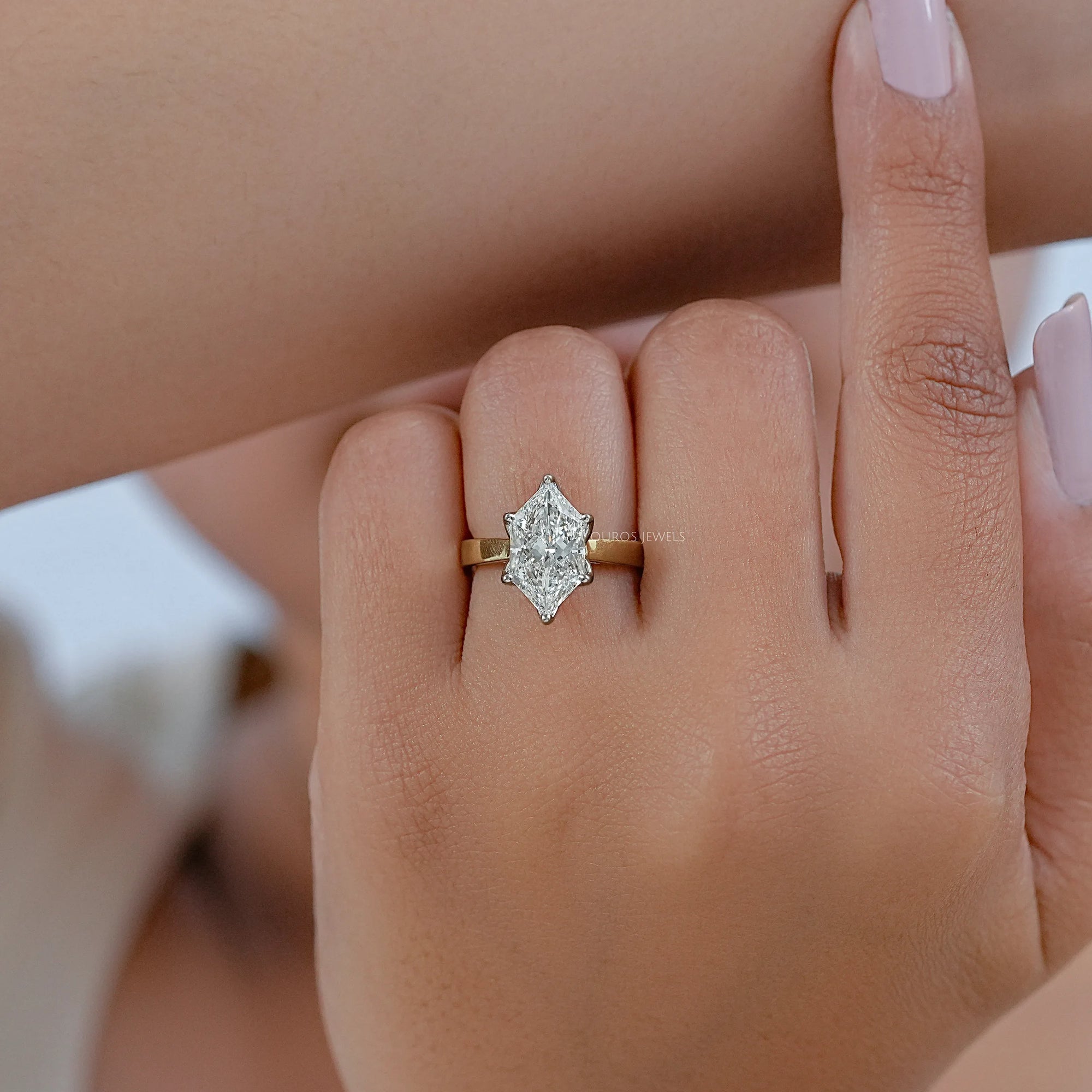Dutch Marquise Diamond Solitaire Engagement Ring Ring