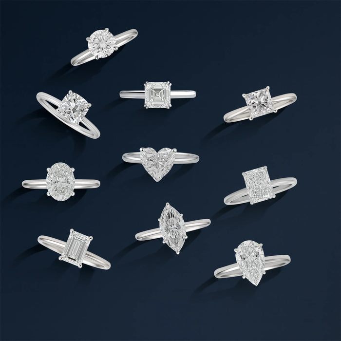 Customized Lab Diamond Solitaire Ring