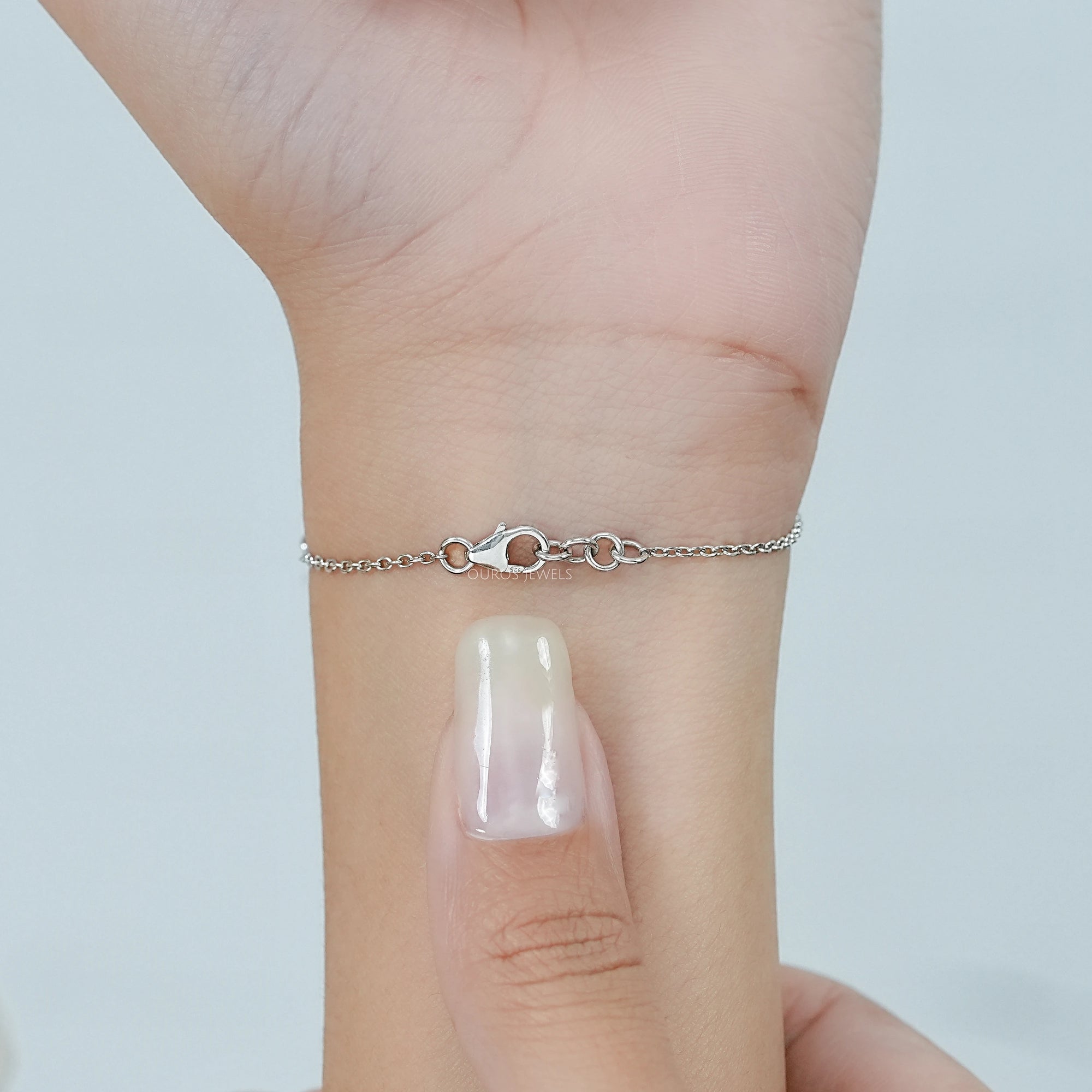 Alternating Cushion Sapphire and Diamond Link Bracelet