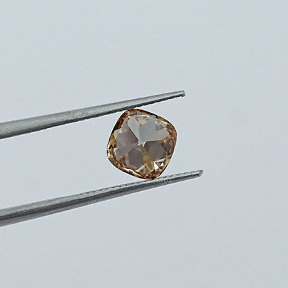 Champagne Square Old Mine Cushion Cut Diamond Loose