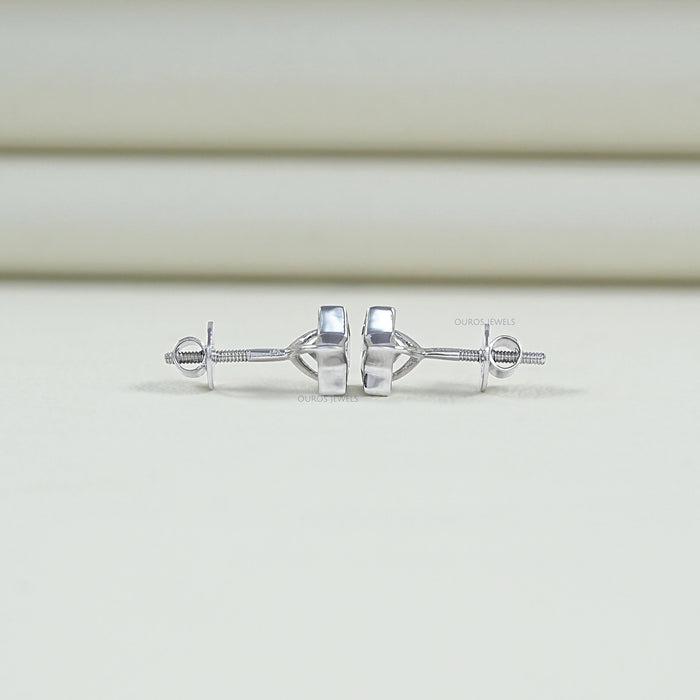Bezel Set Star Cut Lab Diamond Stud
