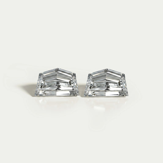 Matching Cadillac Step Cut Lab Grown Diamonds