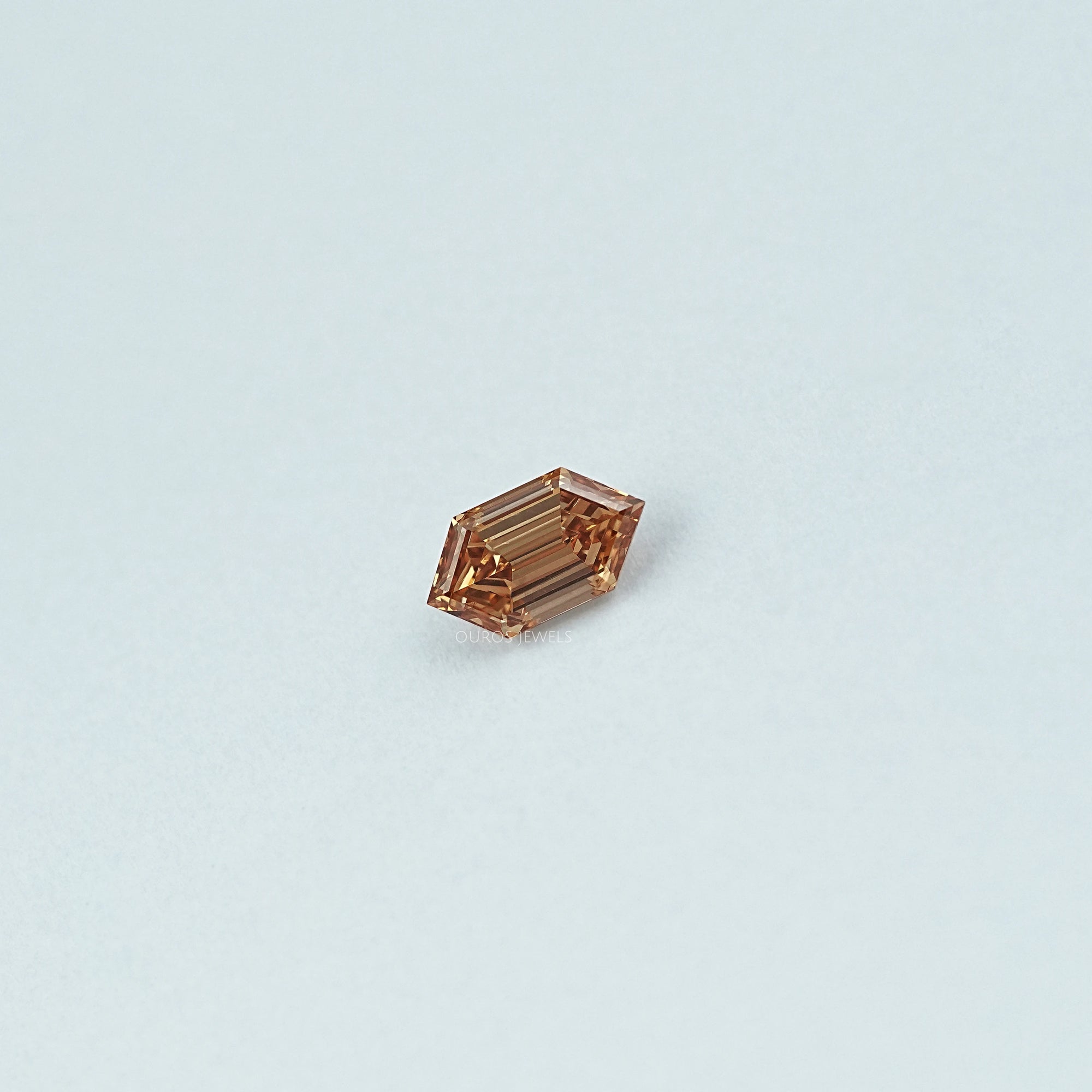 Step Cut Dutch Marquise Lab Champagne Diamond Loose