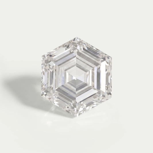 Step Cut Hexagonal Lab Antique Loose Diamond 