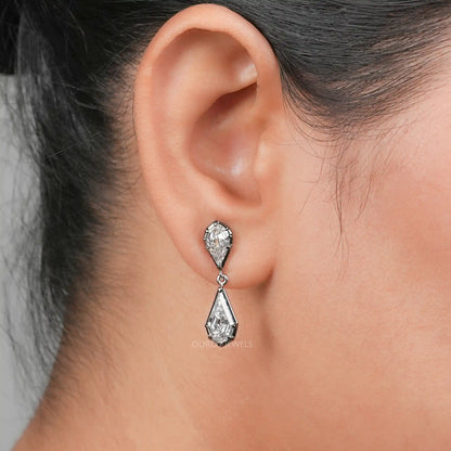 Step Cut Pear And Kite Cut Drop & Dangle Earrings Earrings