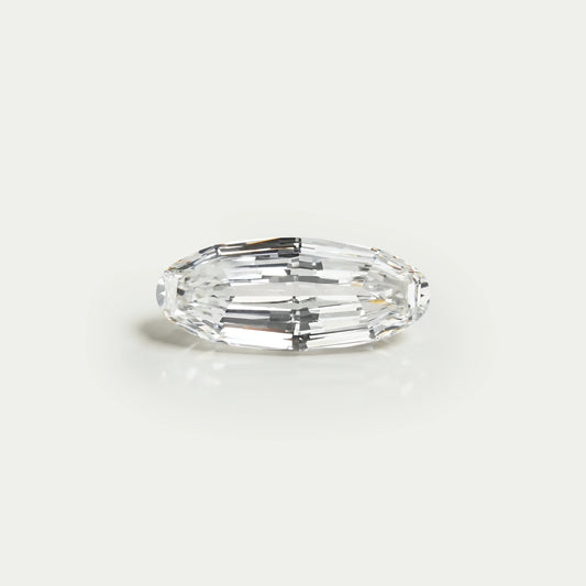 Step Cut Long Oval Lab Grown Diamond
