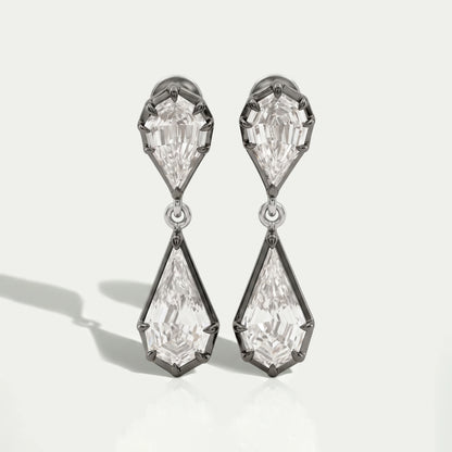 Step Cut Pear And Kite Cut Drop & Dangle Earrings Earrings