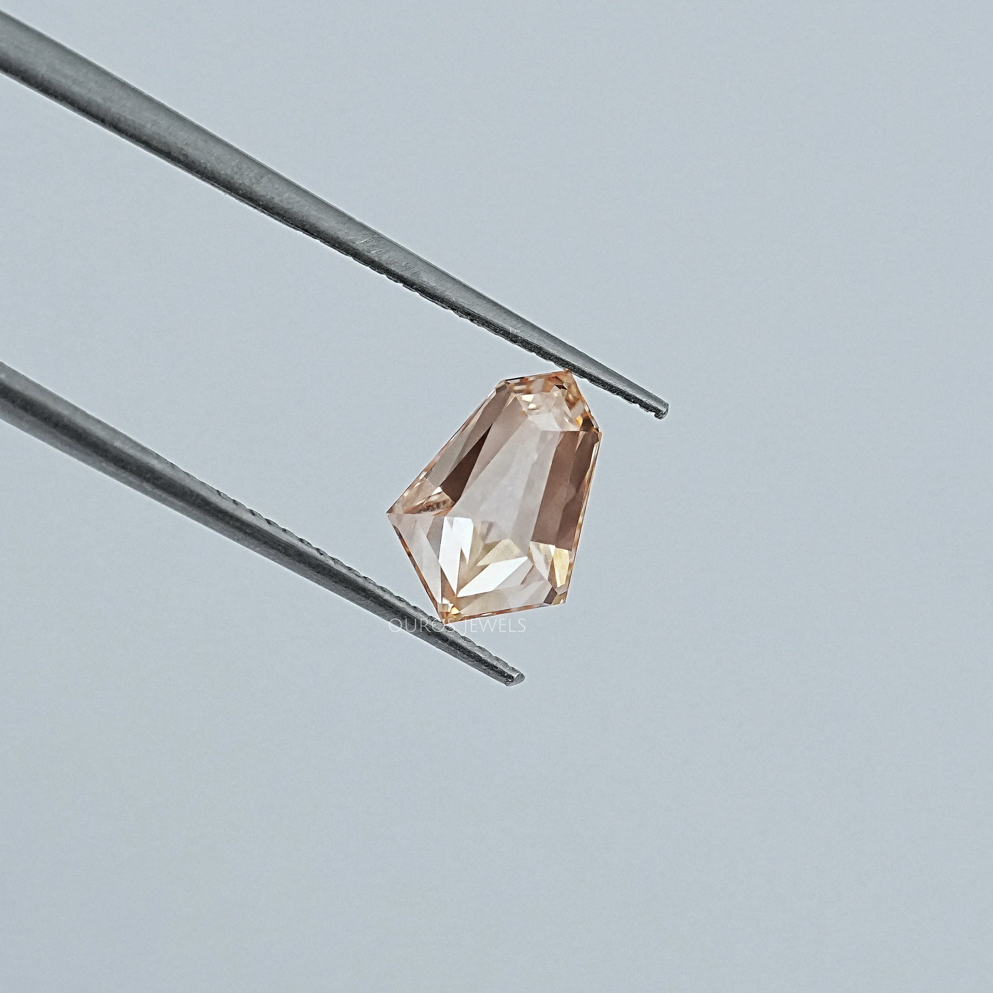 Brown Step Cut Shield Diamond Loose Loose