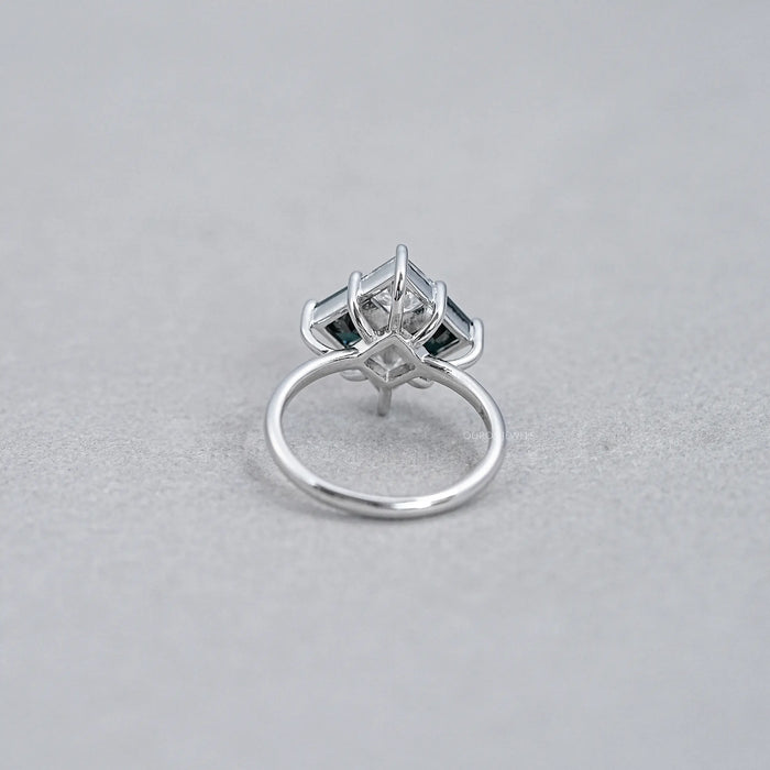 Princess Cut Black Diamond Anniversary Rings 