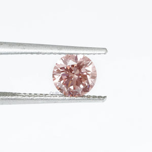 Pink Round Lab Grown Loose Diamond