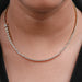 graduated bezel diamond necklace