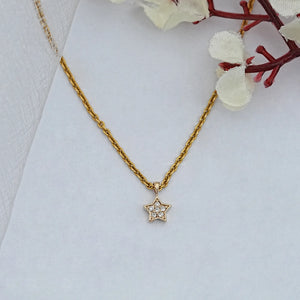 Round Lab Grown Diamond Star Pendant