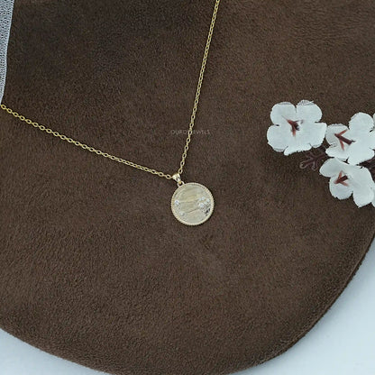 Taurus Zodiac Sign Lab Diamond Pendant