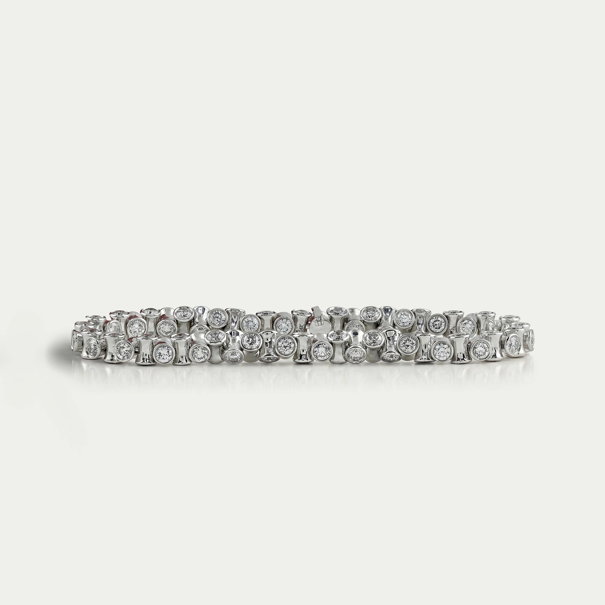 Round Brilliant Lab Diamond Tennis Bracelet Bracelet