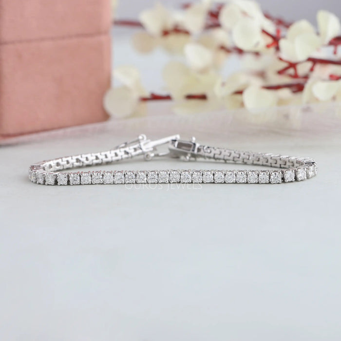 [Tennis Diamond Bracelet]-[Ouros Jewels]