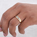 Mens Channel Set Wedding Band