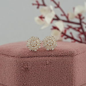 Round  Cut  Lab Diamond Stud Earrings