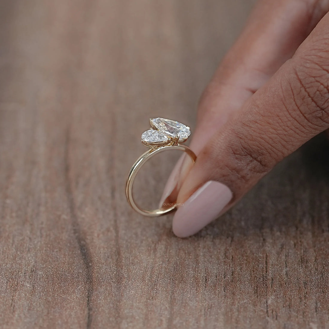 Two Pear Diamond Toi Et Moi Ring Ring