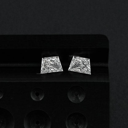 Brilliant Cut Trapezoid Lab Grown Diamond Pair