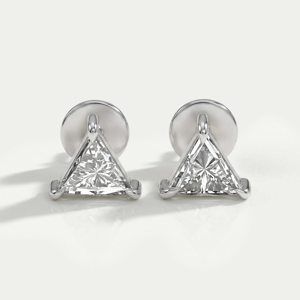 Triangle Cut Lab Diamond Stud Earrings Earrings