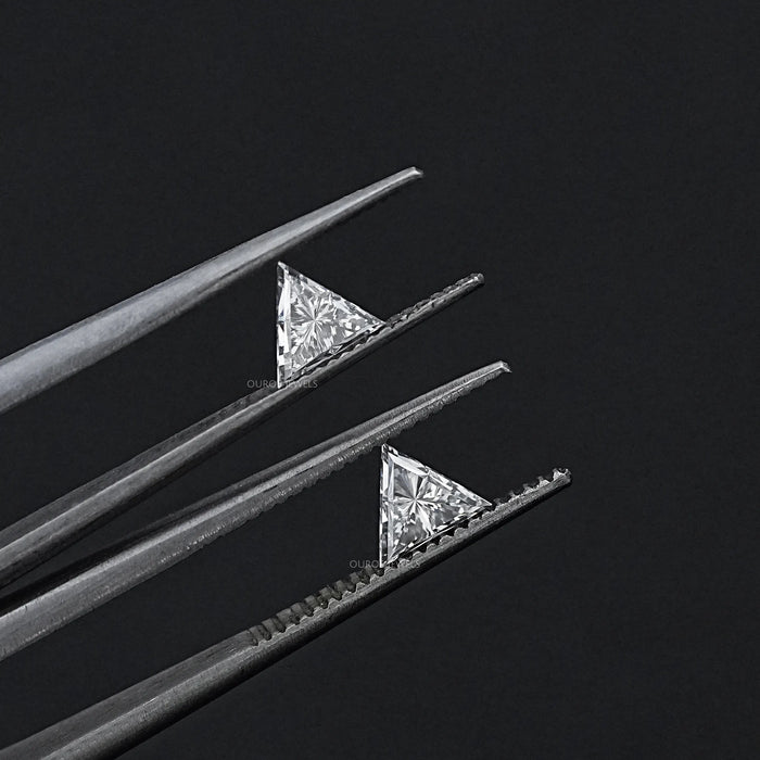 Triangle Cut Lab Made Diamond Sets