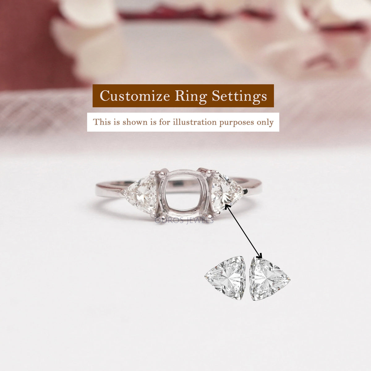 Trillion Cut Lab Grown Diamond Pair Loose