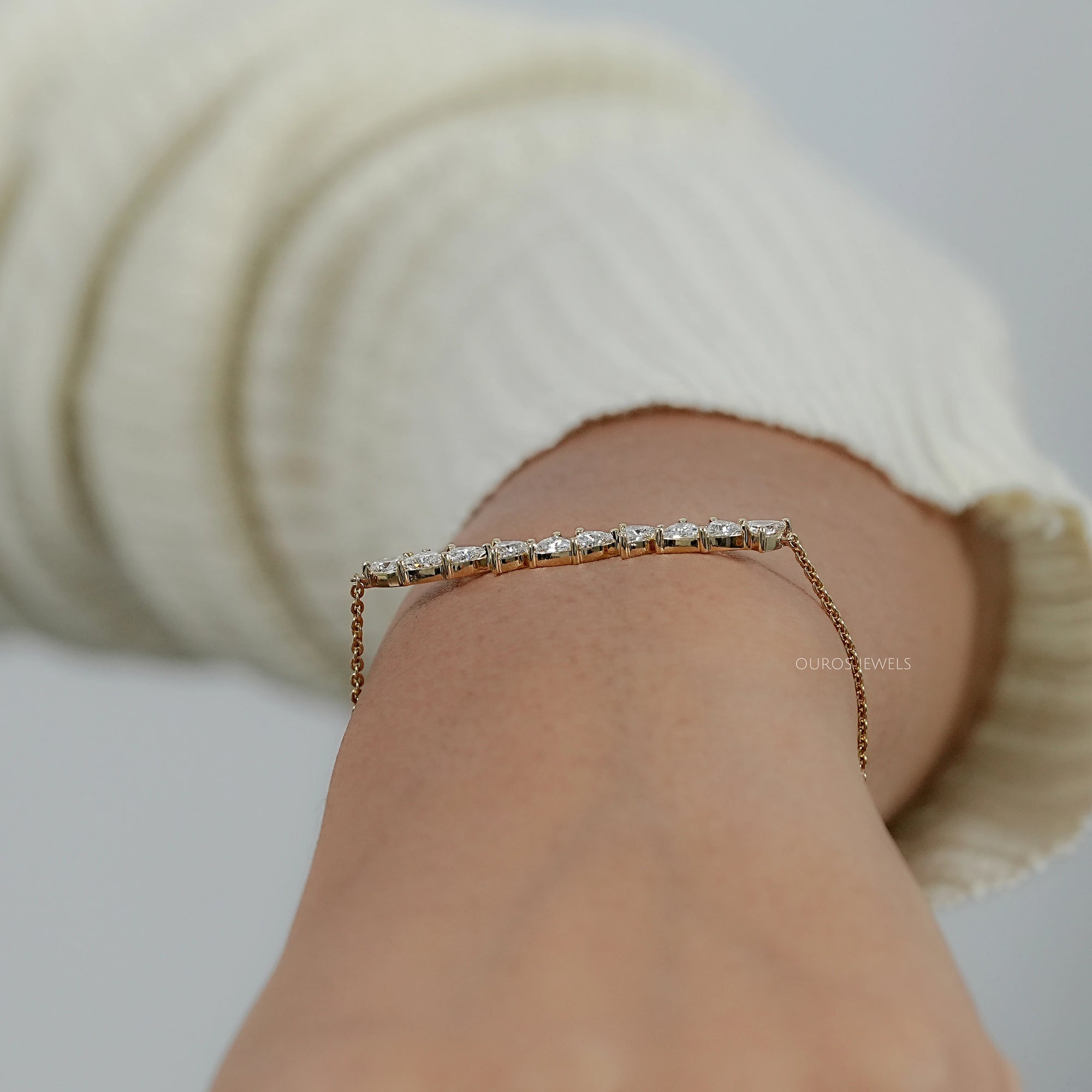 Trillion Cut Lab Diamond Bracelet Bracelet