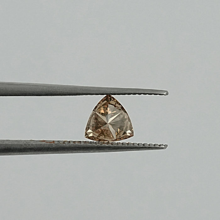 Champagne Trillion Cut Lab Grown Loose Diamond